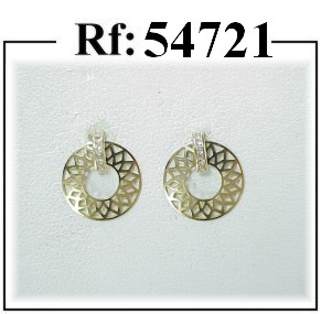 pendientes oro circonitas